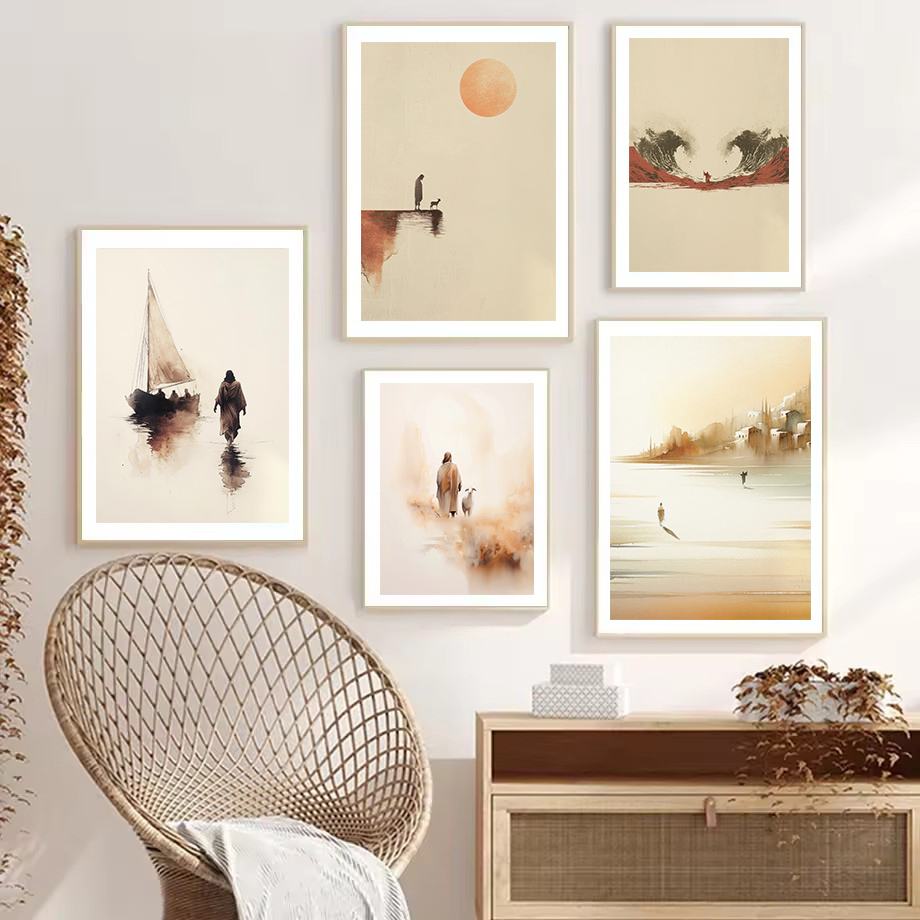 Acuarela Jesús deja el 99 jard - Home Decor Jesus reseña y precio