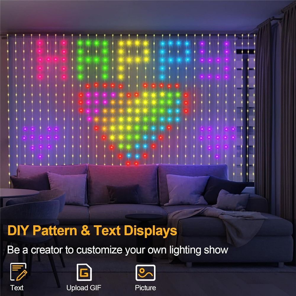 Luces de cortina LED inteligen - String Curtain Light reseña y precio
