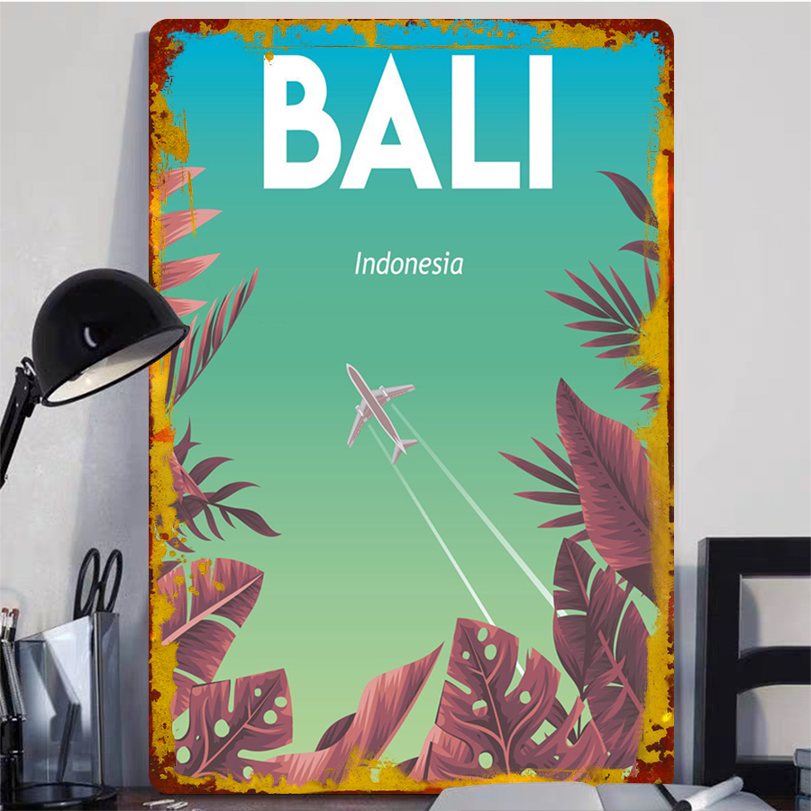 Paisaje de Bali Indonesia, art - Home Decor Bali reseña y precio