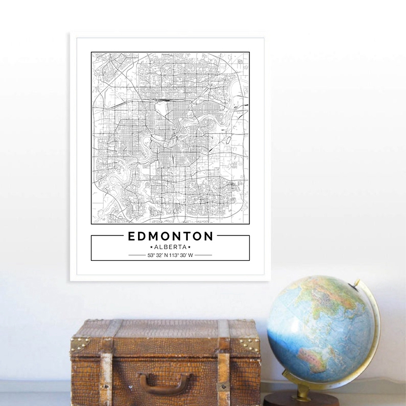 Póster de lona blanco y negro  - Home Decor Canada reseña y precio