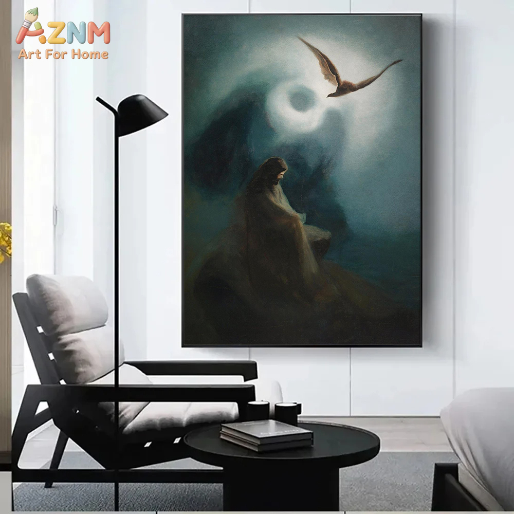 AZNM - Arte de pared en lienzo - Home Decor Jesus reseña y precio